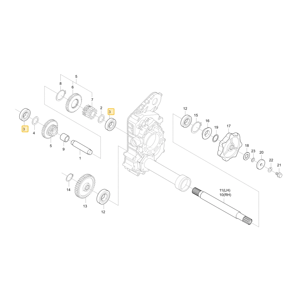 Łożysko rolki KIOTI C7110-22061