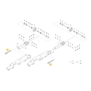 Śruba naciągu gąsienicowego KIOTI C7110-24341