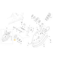 Koło łańcuchowe sadzące powrotne 6 KIOTI C7121-66251