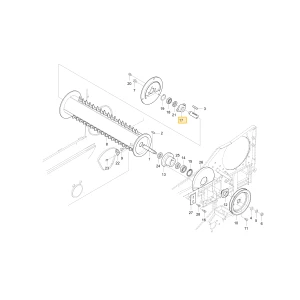 Uchwyt prawego łożyska Drum KIOTI C7331-31831