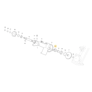 Koło zębate stożkowe 14 KIOTI C7620-47151