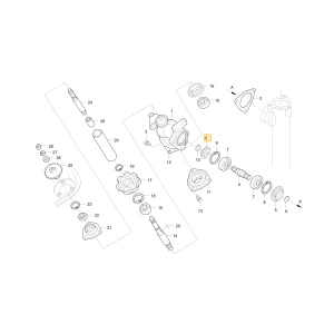 Koło zębate stożkowe 14 KIOTI C7620-48141