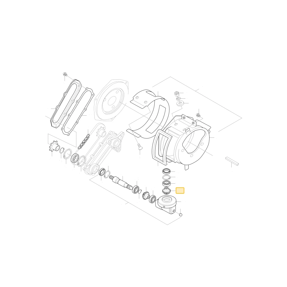 Koło zębate stożkowe 16 2 KIOTI C7633-31571