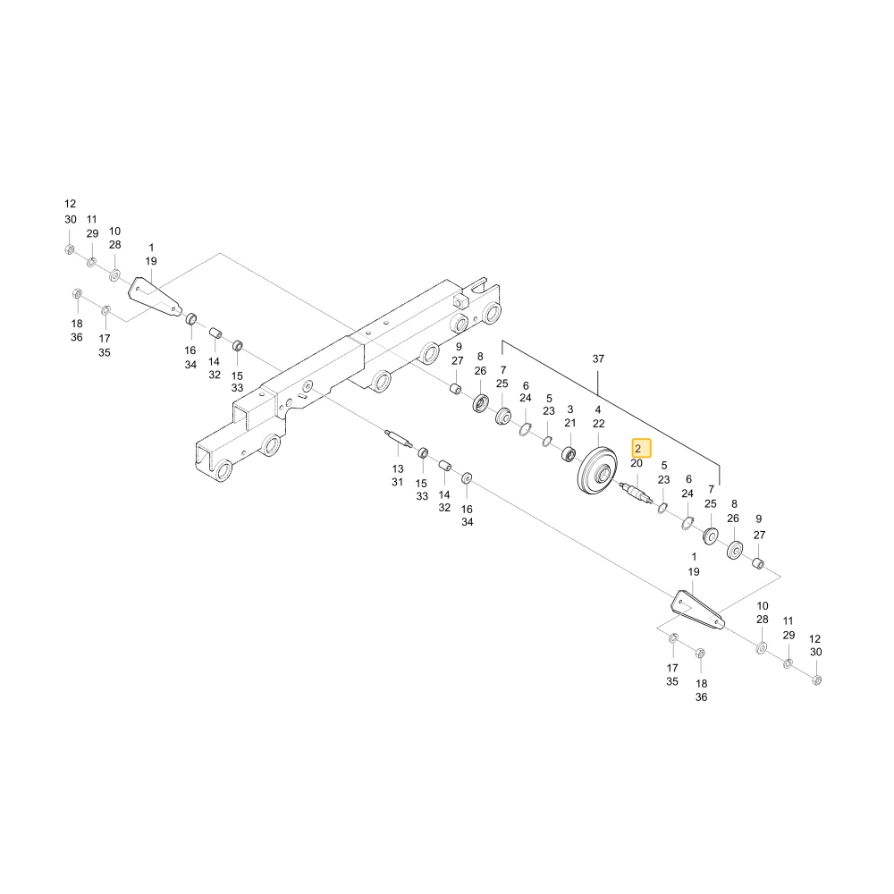 Wał napędowy 4WD KIOTI C7810-23523