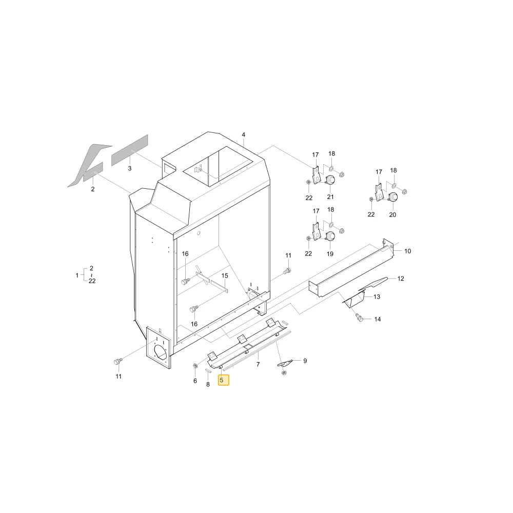 Pokrywa otworu Cleaning KIOTI C7870-11122