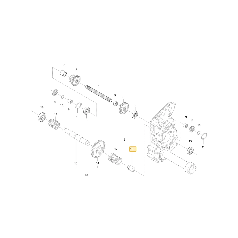 Tuleja 16GEAR KIOTI C7910-06171