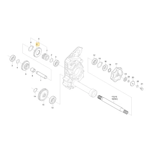 Koło zębate 43 KIOTI C7910-06251