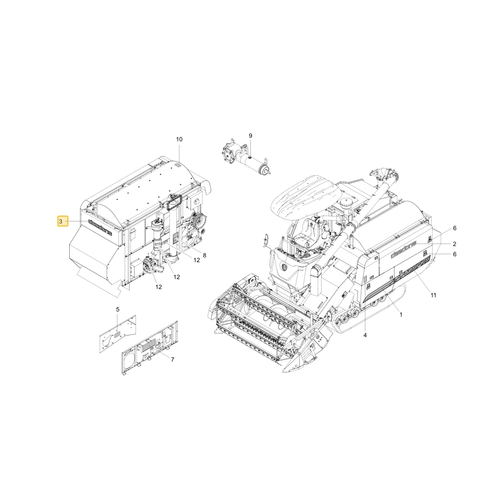 Naklejka Daedong Logo 550 KIOTI C7910-11122