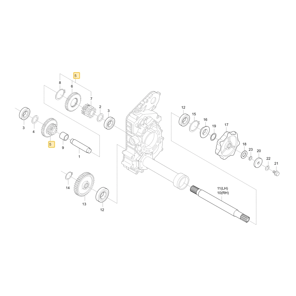 Koło zębate 16 43 KIOTI C7910-16242