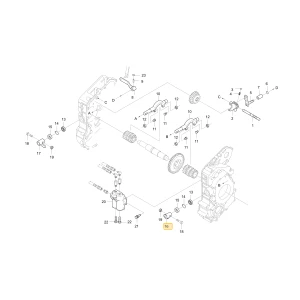 Dźwignia lewego sprzęgła bocznego KIOTI C7910-17351