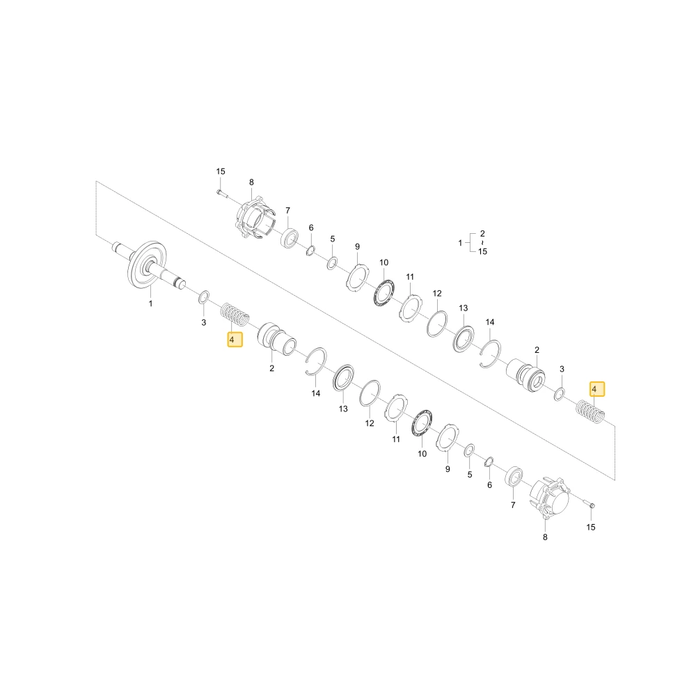 Sprężyna sprzęgła bocznego KIOTI C7910-17683