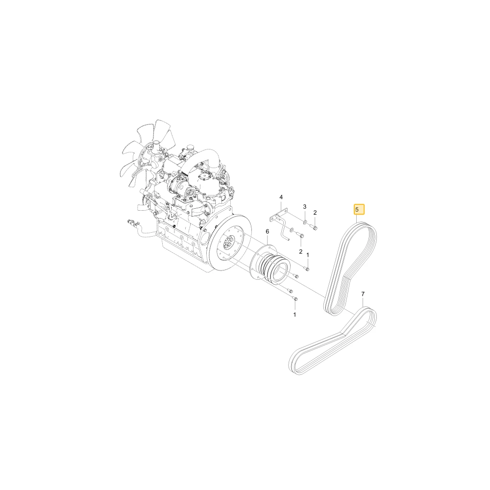 Pasek młócący HP X 1 B55 KIOTI CF11-0001A