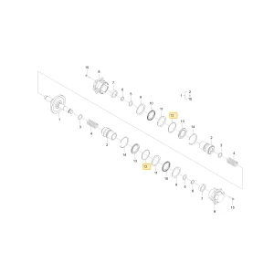 Sprężyna płyty KIOTI CF1A-0046A