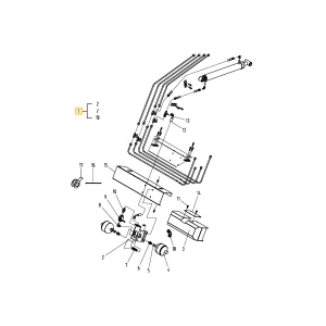 Akumulator hydrauliczny do ładowacza KIOTI FTF78-H0200