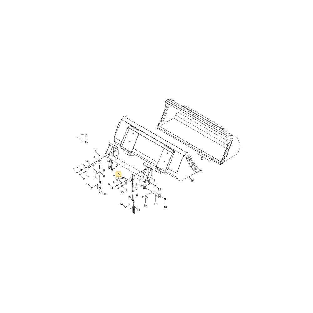 Prawy uchwyt KIOTI FTQB1-08301