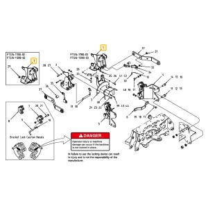 Wspornik lewej ramy KIOTI FTS16-11100-02