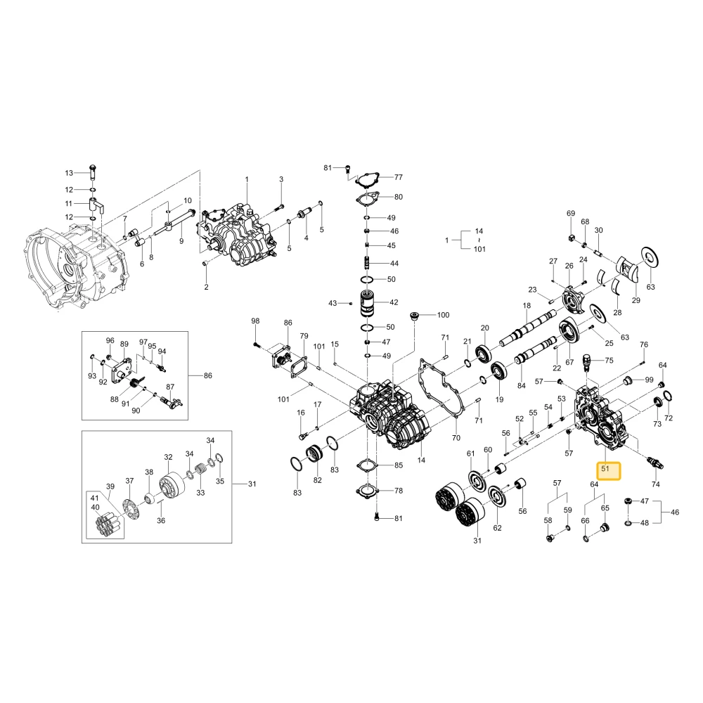 Blok zaworu KIOTI H065-501