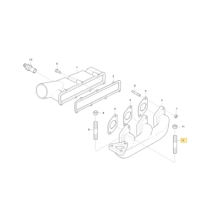 Śruba szpilka KIOTI L254HF02
