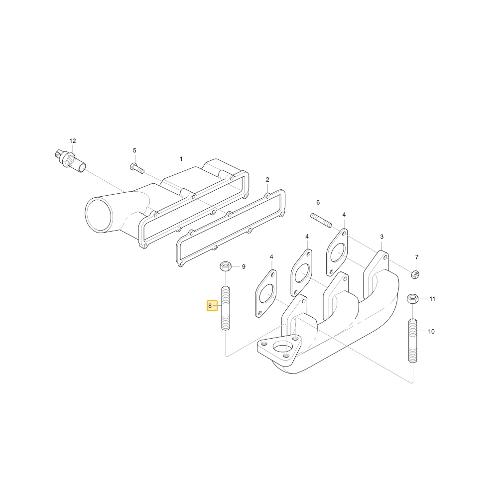 Śruba szpilka KIOTI L254HF03