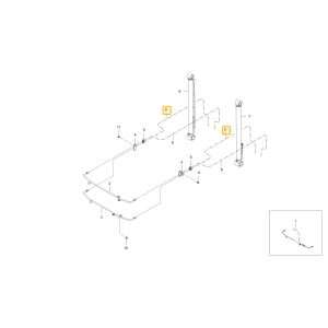 Wąż cylindra hydraulicznego podnośnika Up KIOTI LF13-0299C