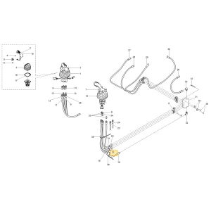 Lewy wąż hydrauliczny F Rcv KIOTI LF13-0330B