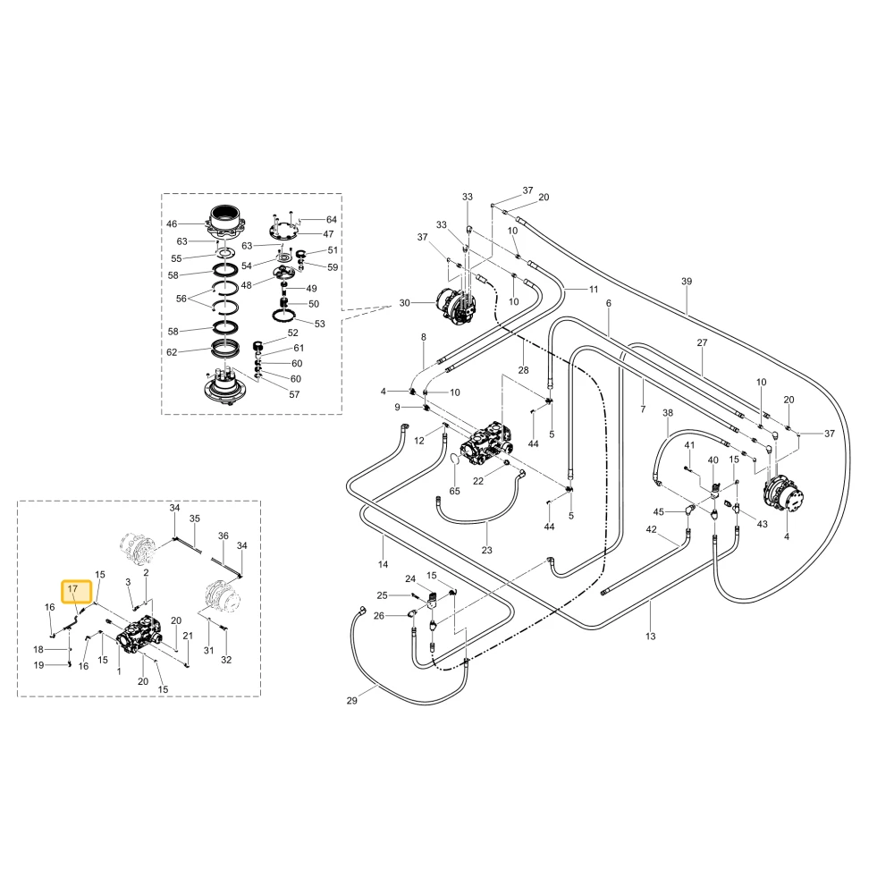 Rurka hydrauliczna KIOTI LF13-0537A