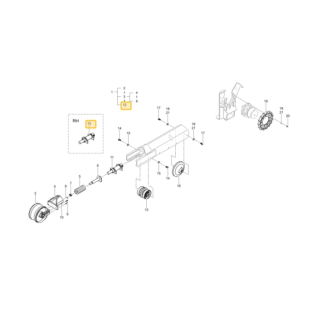 Prawy naciąg Adjuster KIOTI LF15-0067A