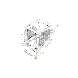 Naklejka lewego joysticka KIOTI LF18-0032B