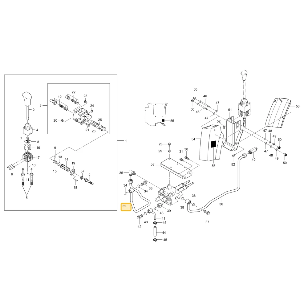 Rurka hydrauliczna P1 KIOTI T2350-37082