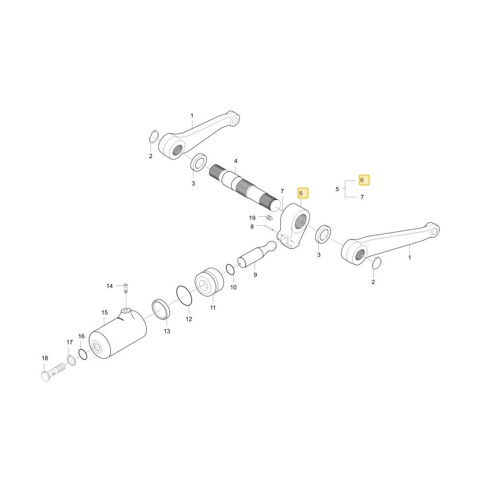 Ramię hydrauliczne KIOTI T2350-37442