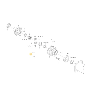 Urządzenie przednego mechanizmu różnicowego KIOTI T2350-43101