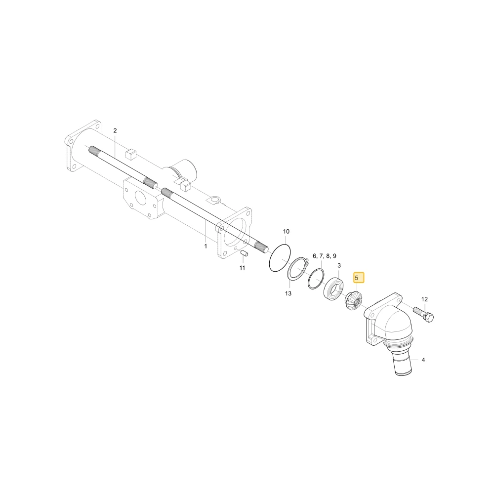 Koło zębate stożkowe 11 KIOTI T2350-43841
