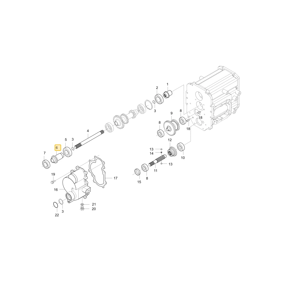 Koło zębate 18 KIOTI T2350-44521