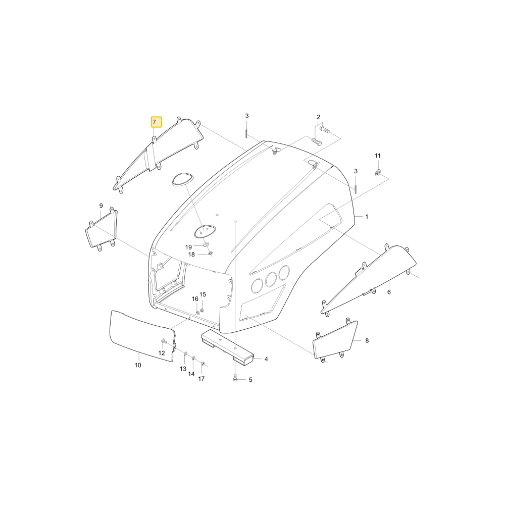 Prawa siatka 2 KIOTI T2350-50763BB