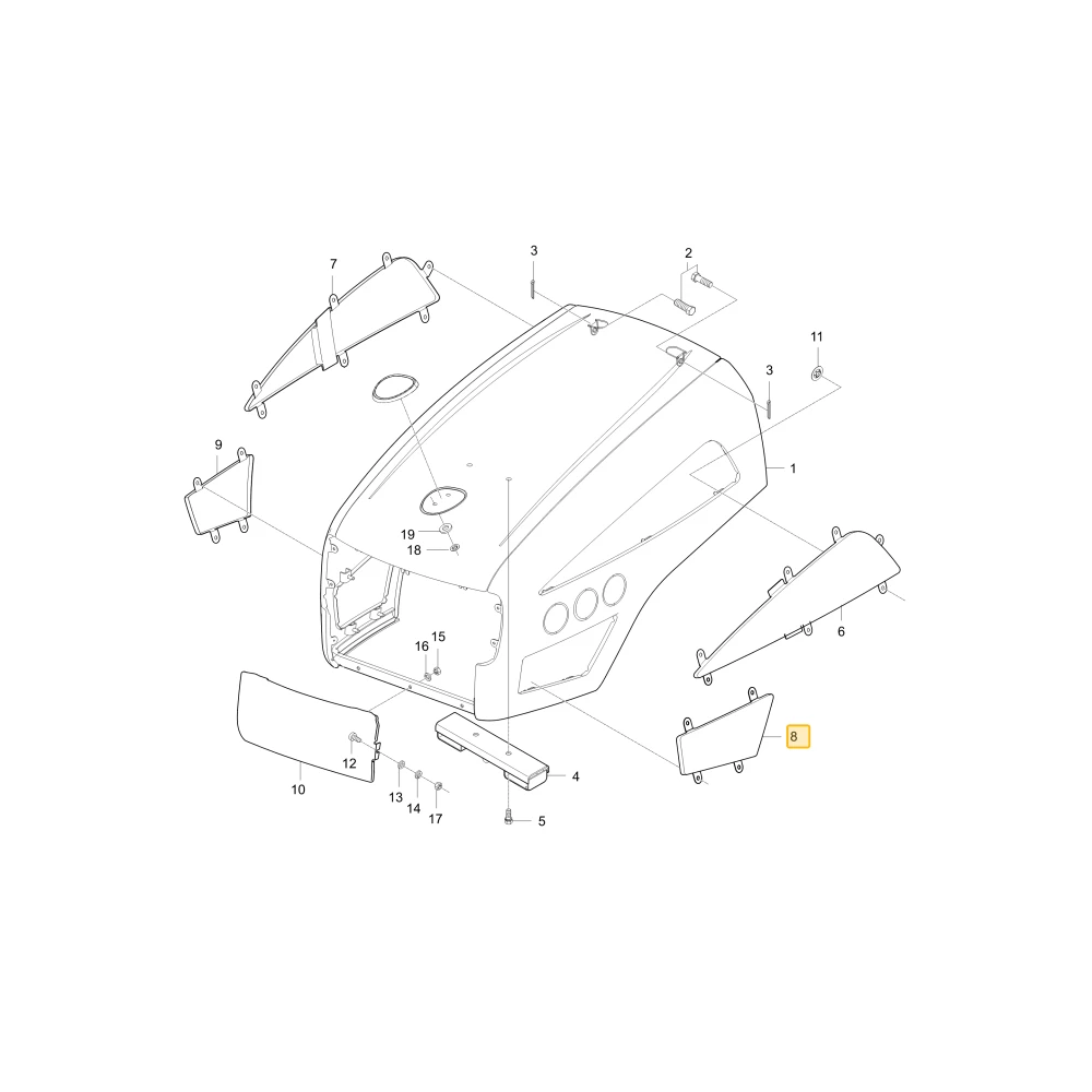 Siatka 3 KIOTI T2350-50772BB