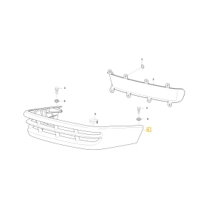 Grill przedniej lampy KIOTI T2350-50801