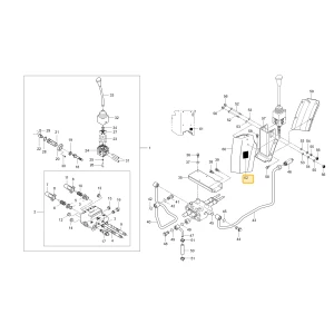 Naklejka joysticka ostrzegawcza KIOTI T2350-54141