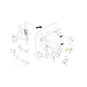 Uchwyt czujnika KIOTI T2350-55292