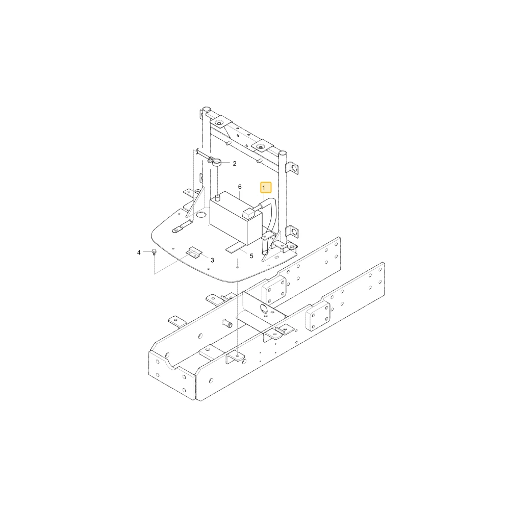 Linka akumulatora KIOTI T2350-69011