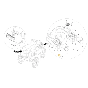 Tylna lewa lampa kombinacji KIOTI T2350-69614