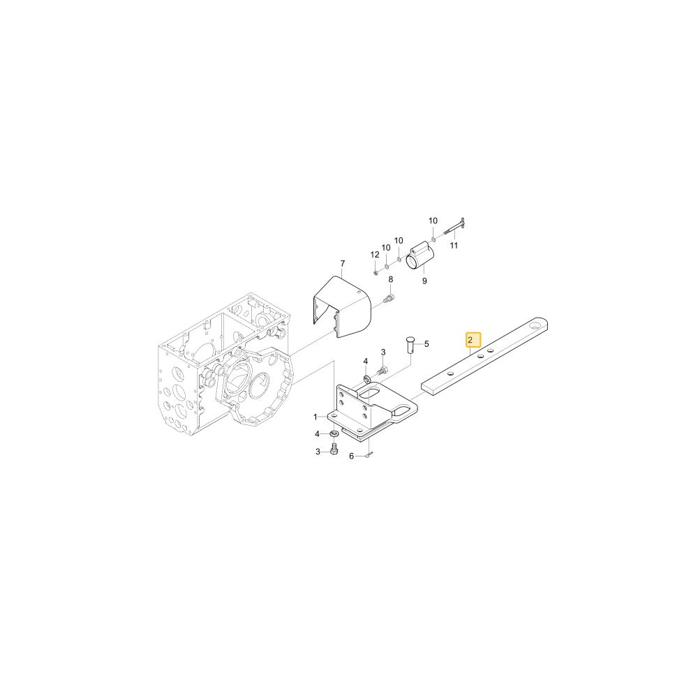 Belka zaczepowa 1 KIOTI T2350-78291BB