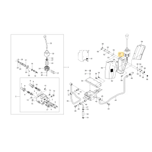 Wspornik joysticka KIOTI T2350-78312