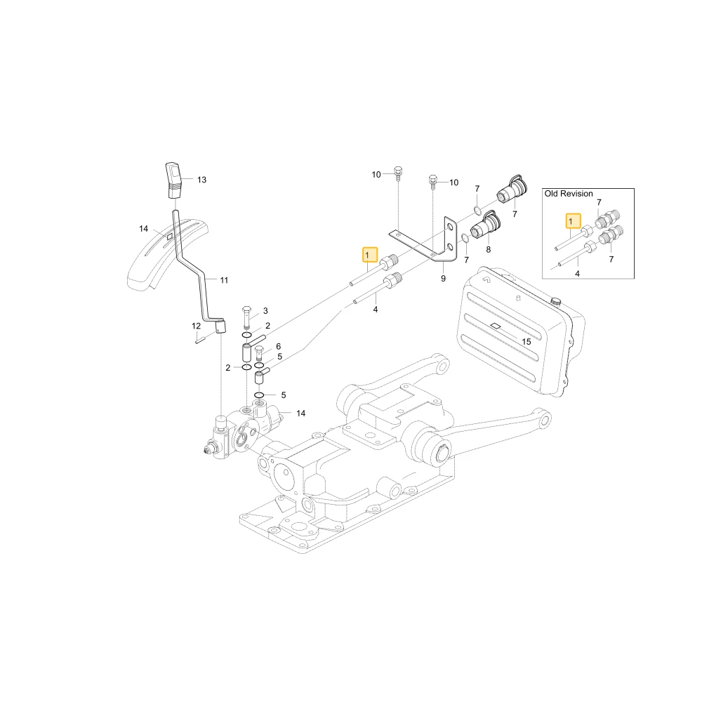 Rurka hydrauliczna A KIOTI T2350-90012