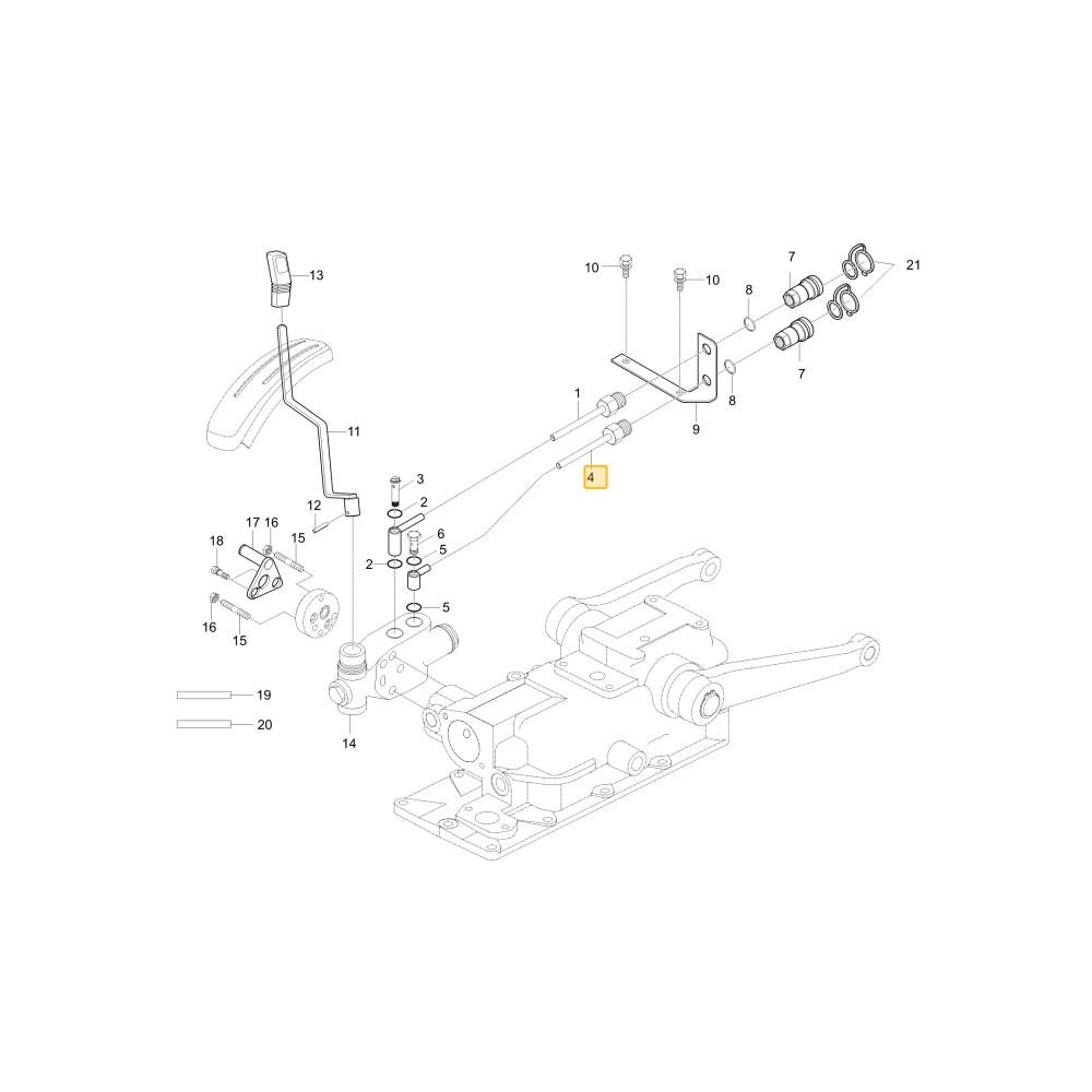 Rurka hydrauliczna B KIOTI T2350-90024BB