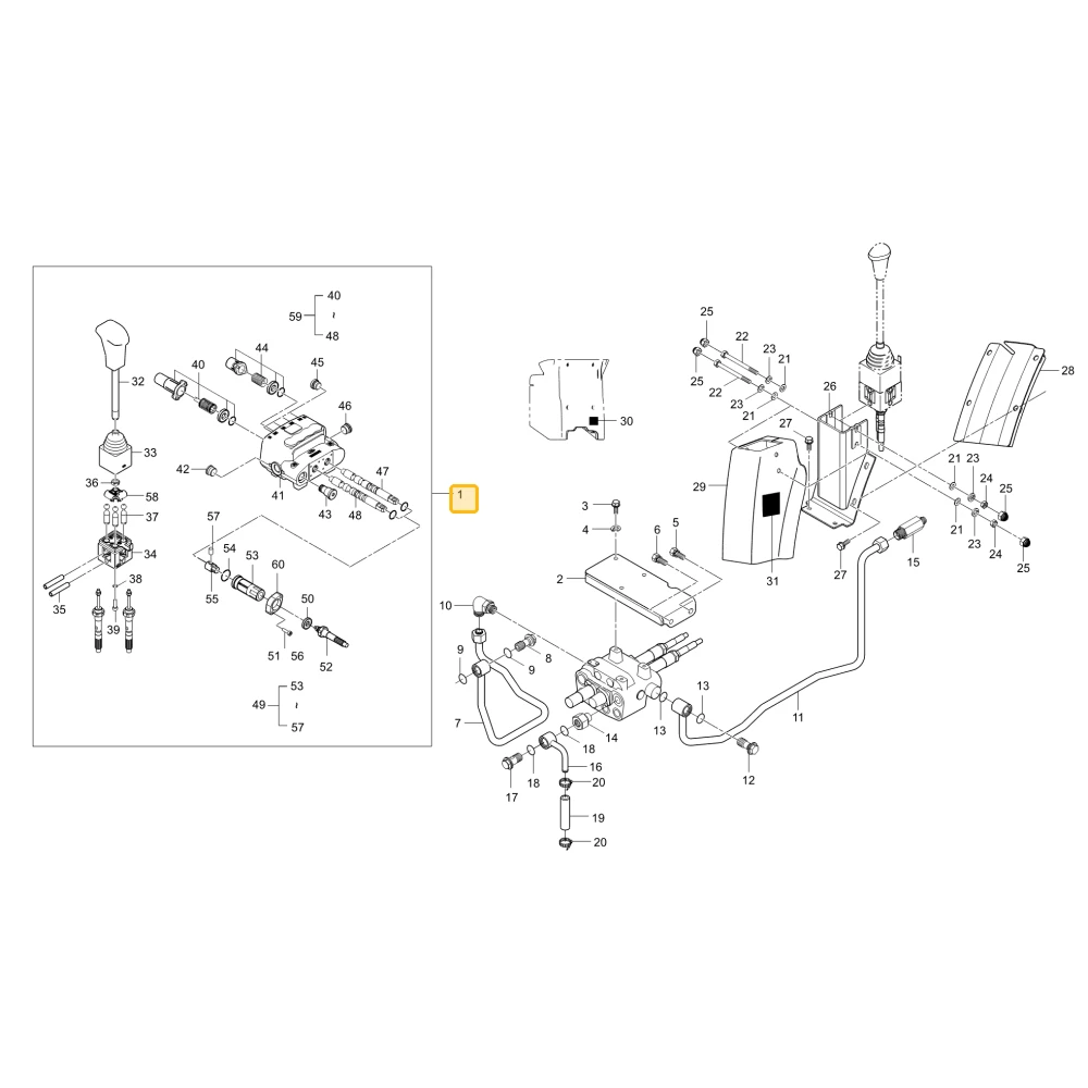 Zawór joysticka KIOTI T2350-90111