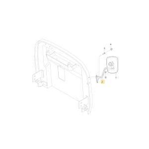 Drążek lewego lusterka podpory Rv KIOTI T2351-81532