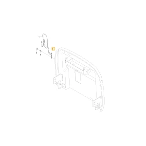 Drążek tylnego prawego lusterka podpory View KIOTI T2351-81542BB