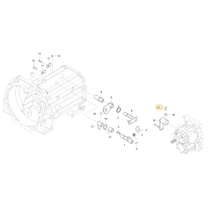 Śruba dźwigni uchwytu HST KIOTI T2360-32111