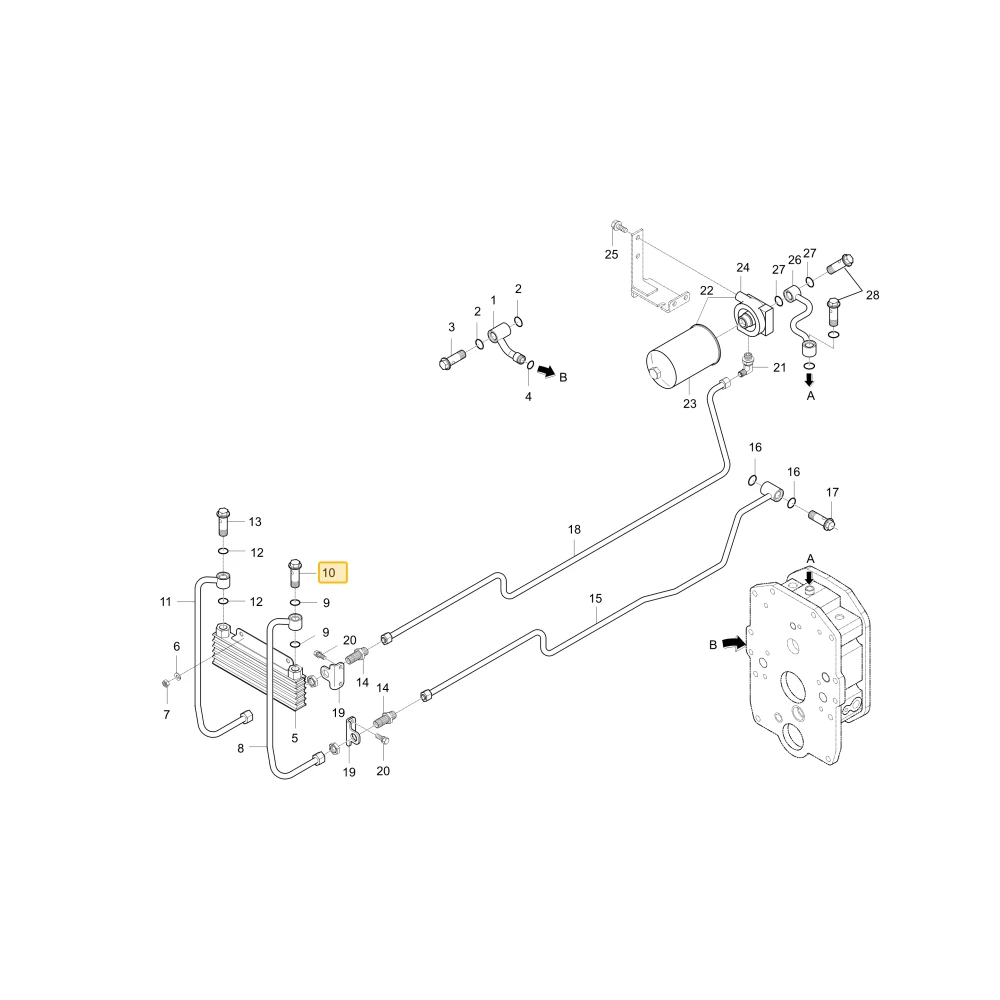 Śruba złącza KIOTI T2360-37151