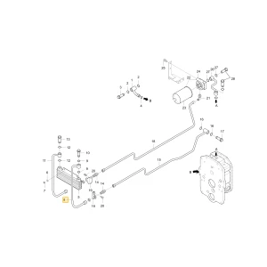 Wąż hydrauliczny chłodzenia 1 KIOTI T2360-37161